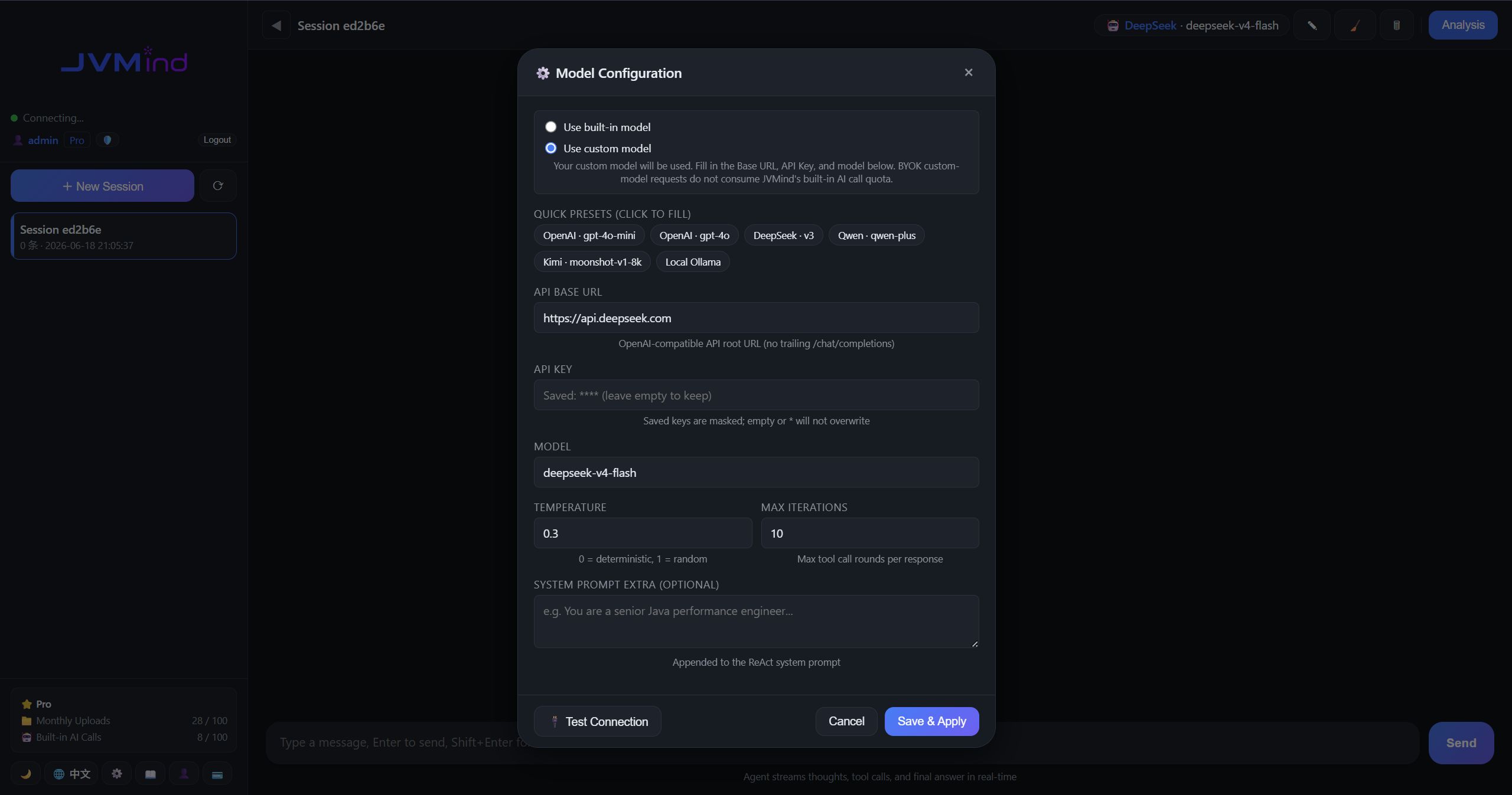 Configuration Dialog